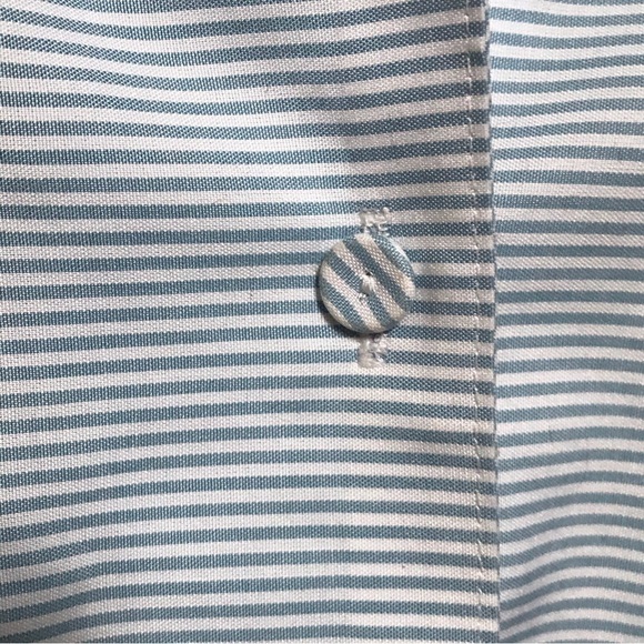 Talbots Sleeveless Button Down Striped Top Sz L - Picture 3 of 5